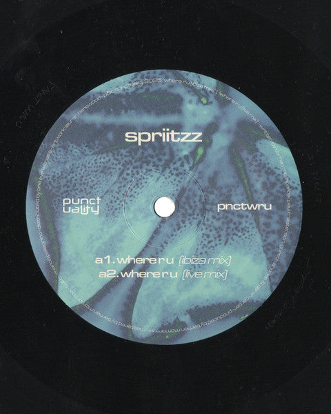 Spriitzz - Where R U / Sunscreen (VINYL 12") | Mint (M) Mint (M)-