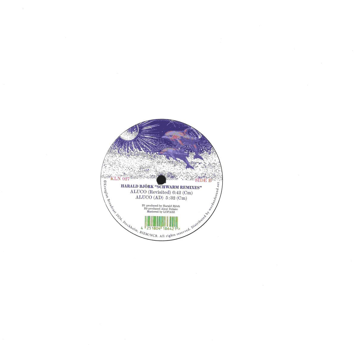 Harald Björk - SCHWARM Remixes (VINYL 12" Kranglan Broadcast KLN027) | NEW Mint (M) Mint (M)-