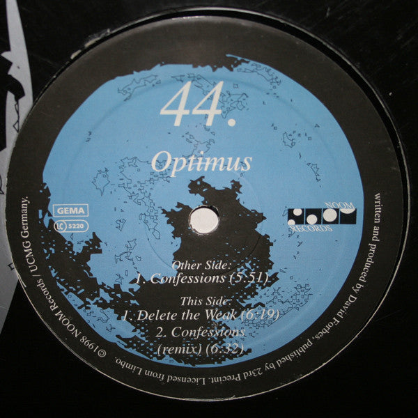 Optimus - Confessions (VINYL) | Excellent+ (EX+) Excellent (EX)--