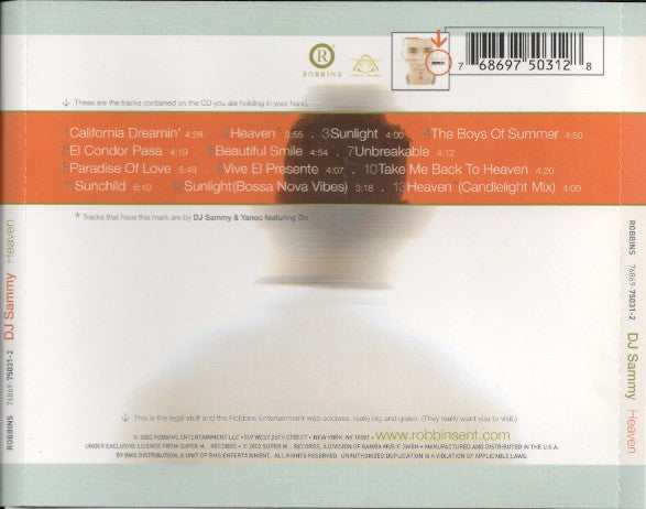 DJ Sammy - Heaven (CD) | Excellent+ (EX+) Excellent+ (EX+)--