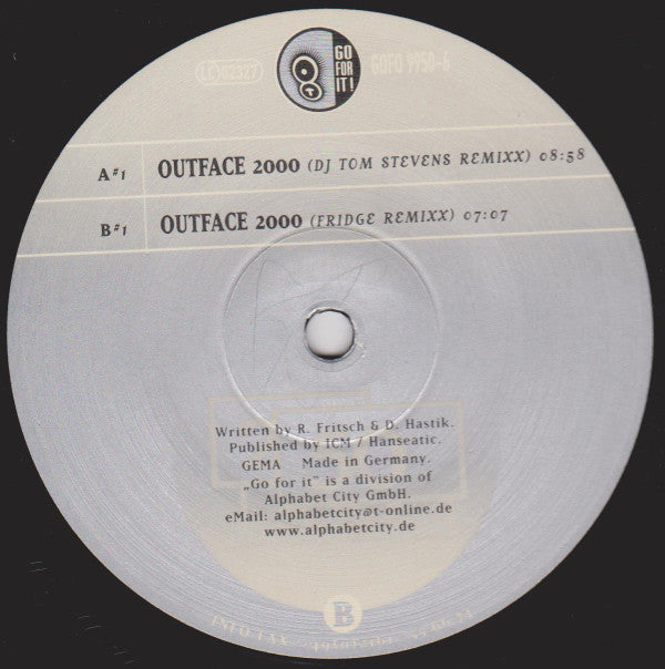 DJ Tom Stevens - Outface 2000 | Excellent (EX) Near Mint (NM)--