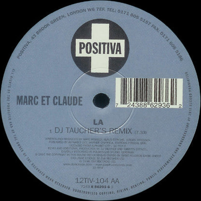 Marc Et Claude - La (VINYL LP) | Excellent (EX) Excellent (EX)-