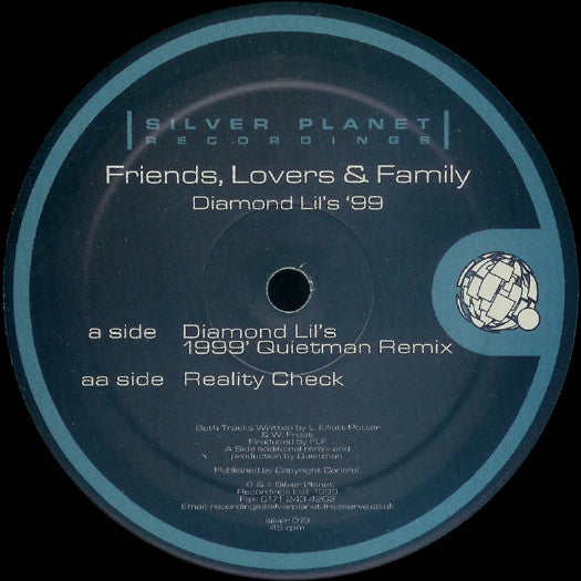 Friends, Lovers & Family - Diamond Lil's '99 | Excellent (EX) Very Good Plus (VG+)--