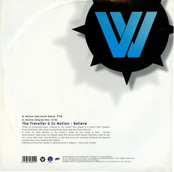 The Traveller - Believe (12" VINYL) | Near Mint (NM) Near Mint (NM)--