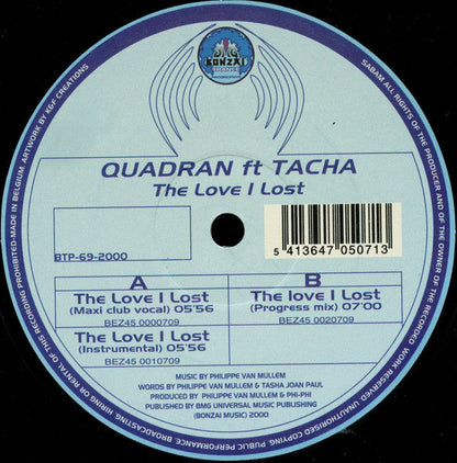 Quadran - The Love I Lost | Near Mint (NM) Near Mint (NM)-