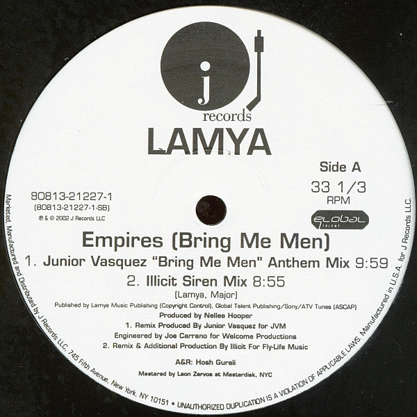 Lamya - Empires (Bring Me Men) (VINYL) | Near Mint (NM) Excellent (EX)-
