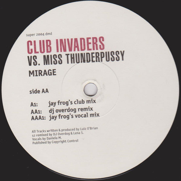 Club Invaders - Mirage | Very Good Plus (VG+) Generic--