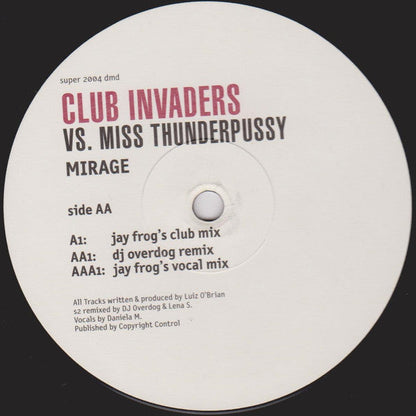 Club Invaders - Mirage | Very Good Plus (VG+) Generic--