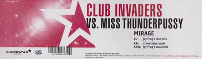 Club Invaders - Mirage | Very Good Plus (VG+) Generic--