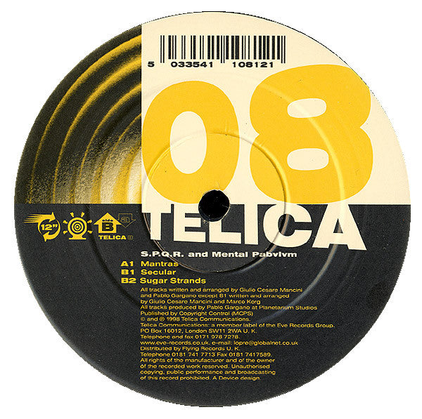 S.P.Q.R. - Mantras / Secular / Sugar Strands | Very Good Plus (VG+) Very Good (VG)--