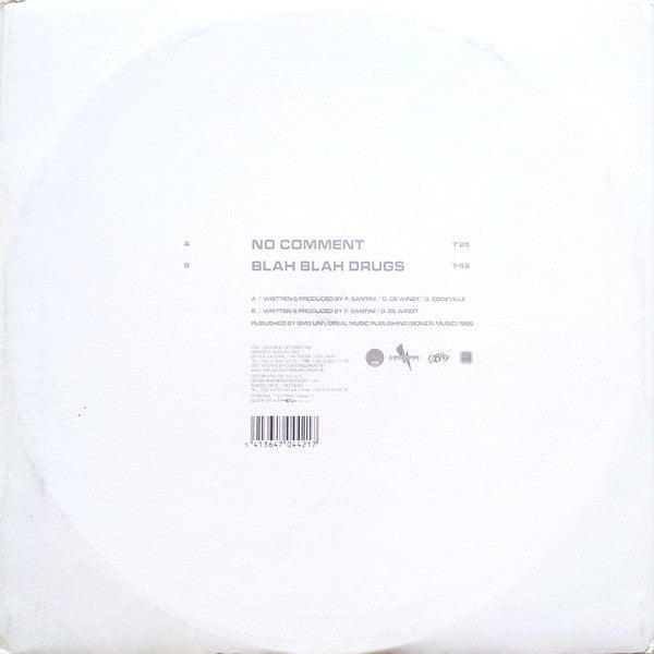 Blue Alphabet - No Comment / Blah Blah Drugs | Very Good Plus (VG+) Very Good (VG)-