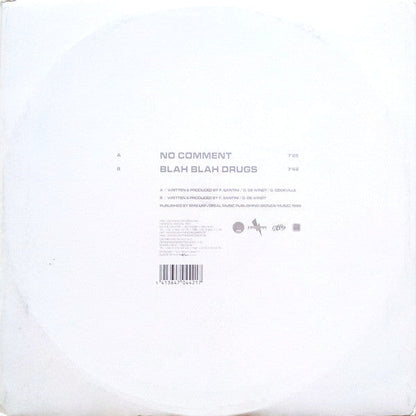 Blue Alphabet - No Comment / Blah Blah Drugs | Very Good Plus (VG+) Very Good (VG)-