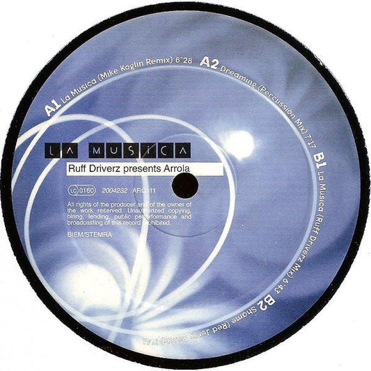 Ruff Driverz - La Musica | Very Good (VG) Very Good Plus (VG+)--