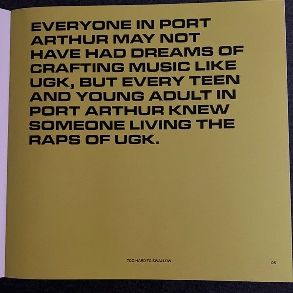 UGK - Too Hard to Swallow (2xCOLOR VINYL / VMP) | Mint (M) Mint (M)-