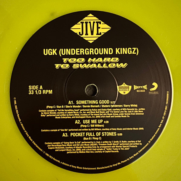 UGK - Too Hard to Swallow (2xCOLOR VINYL / VMP) | Mint (M) Mint (M)-