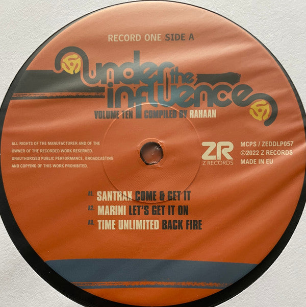 Under The Influence Volume Ten (A Collection Of Rare Funk & Disco) | Mint (M) Mint (M)-