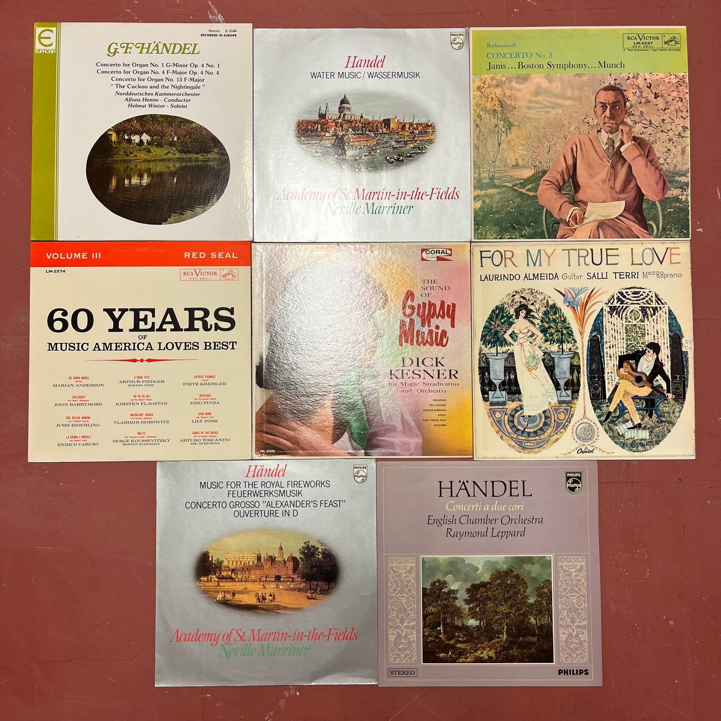 Various - 8 CLASSICAL VINYL RECORD ALBUM LPS <EX TO NM CONDITIONS> | Near Mint (NM or M-) Excellent+ (EX+)-