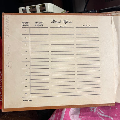 7" - Record Album Book (10-Holder) | Very Good Plus (VG+)--