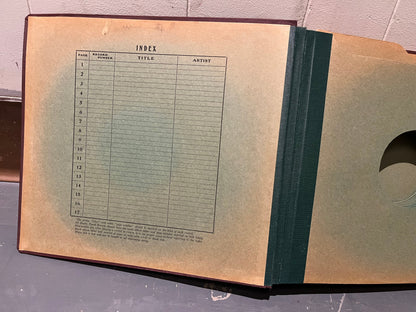 RCA / MASTERS VOICE - 17 PAGE 78RPM 12" RECORD BOOK | Very Good Plus (VG+)--