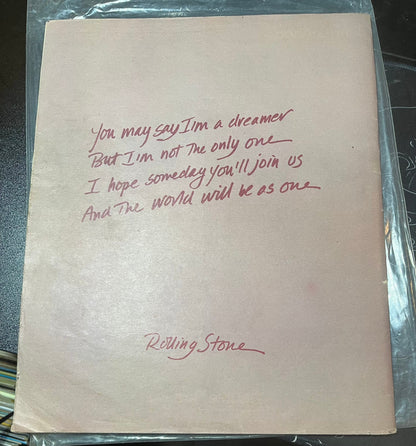 John Lennon / Yoko Ono - Rolling Stone 1981 January Magazine | USED--