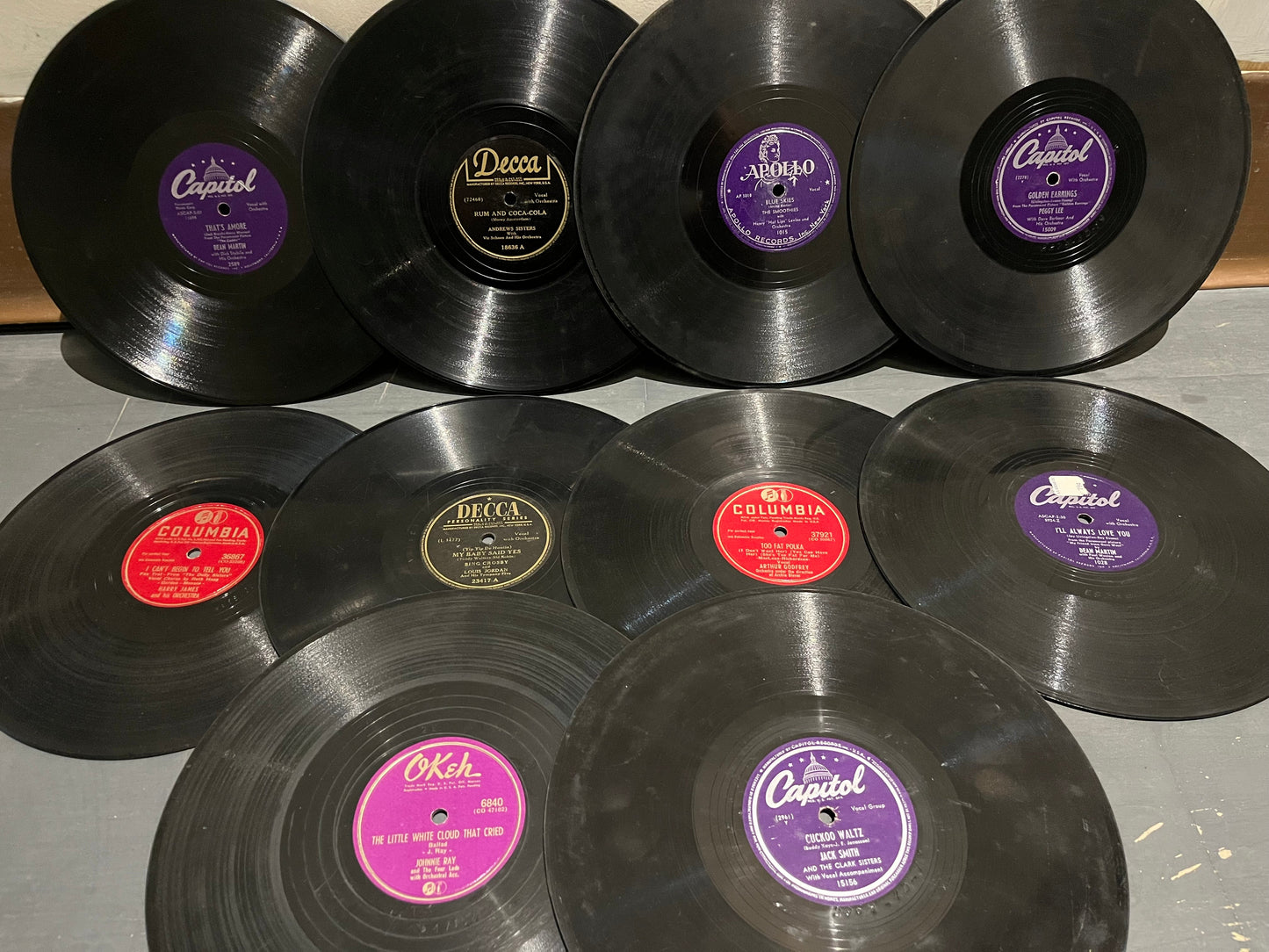 VARIOUS - (10) 78 RPM COLLECTION/LOT 10" RECORDS |-