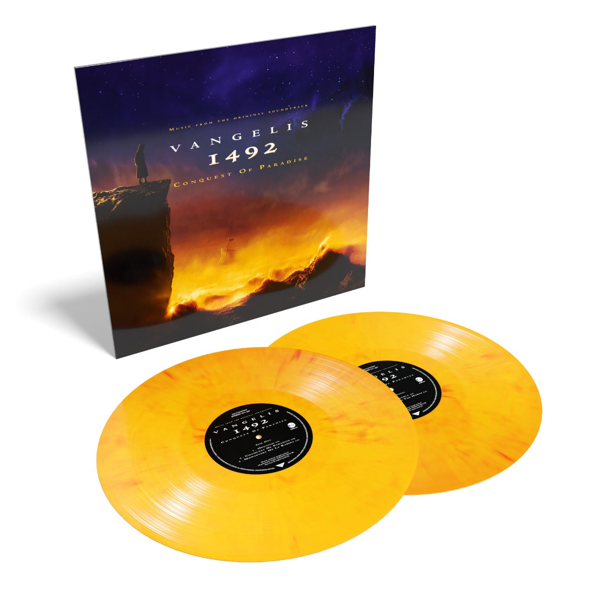 Vangelis - 1492: Conquest Of Paradise (Music From The Original Soundtrack)(2x Yellow Flame Vinyl) | Mint (M) Mint (M)-