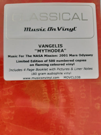 Mythodea (Music For The NASA Mission: 2001 Mars Odyssey) | Mint (M) Mint (M)-