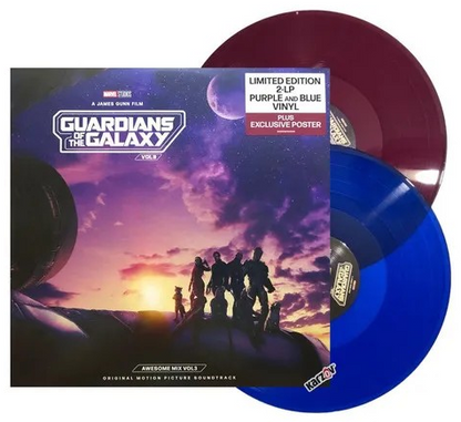 Various Artists - Guardians Of The Galaxy Vol. 3: Awesome Mix Vol. 3 (Limited Edition, Translucent Grape & Cobalt Blue Colored Vinyl, Bonus Poster) (2 Lp's) |-