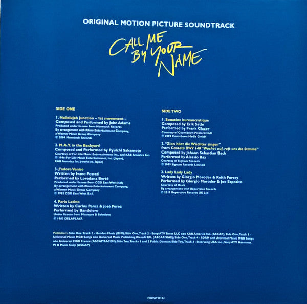 Call Me By Your Name (Original Motion Picture Soundtrack) | Mint (M) Mint (M)-