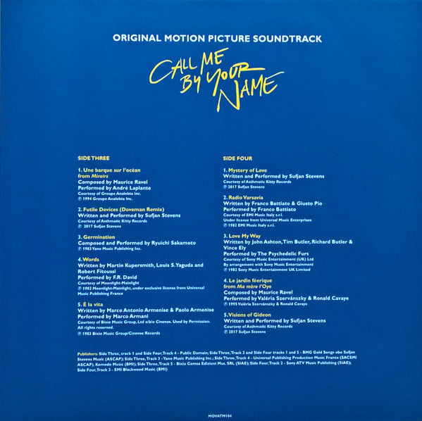 Call Me By Your Name (Original Motion Picture Soundtrack) | Mint (M) Mint (M)-