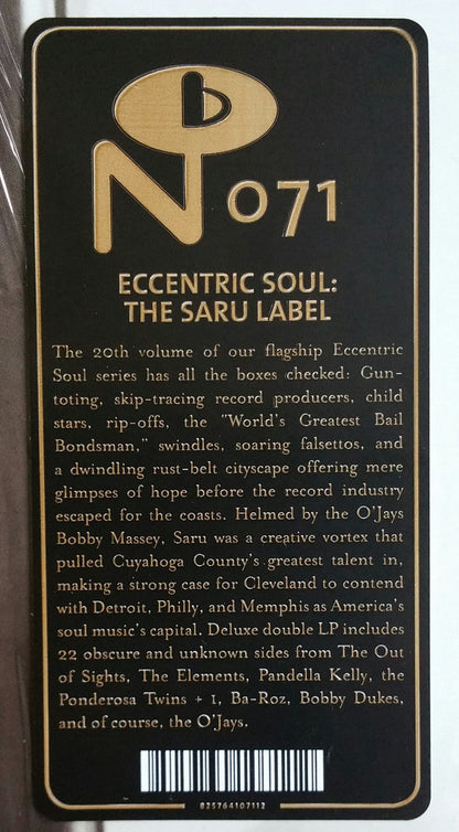 Various - Eccentric Soul: The Saru Label | Mint (M) Mint (M)-