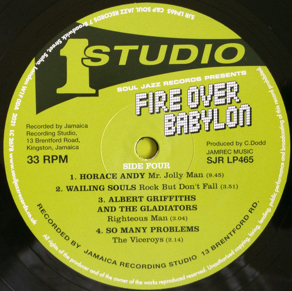 Fire Over Babylon (Dread, Peace And Conscious Sounds At Studio One) | Mint (M) Mint (M)-