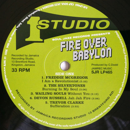 Fire Over Babylon (Dread, Peace And Conscious Sounds At Studio One) | Mint (M) Mint (M)-