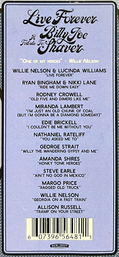 Live Forever (A Tribute To: Billy Joe Shaver) | Mint (M) Mint (M)-