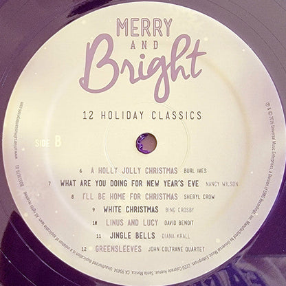 Various Merry and Bright 12 Holiday Classics Universal Music Enterprises LP, Comp, Ltd, Pur Mint (M) Mint (M)-