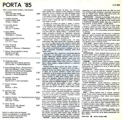 Various - Porta '85 | Near Mint (NM) Near Mint (NM)-