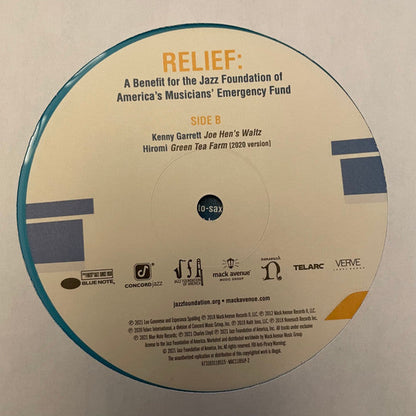 Relief A Benefit For The Jazz Foundation Of America's Musician's Emergency Fund | Mint (M) Mint (M)-