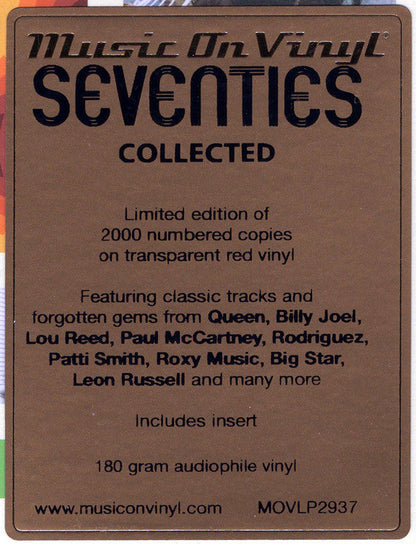Various - Seventies Collected (TRANSPARENT RED) | Mint (M) Mint (M)-