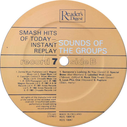 Smash Hits Of Today - Instant Replay | Near Mint (NM) Near Mint (NM)-