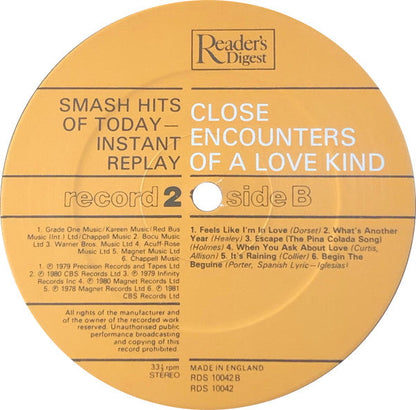 Smash Hits Of Today - Instant Replay | Near Mint (NM) Near Mint (NM)-