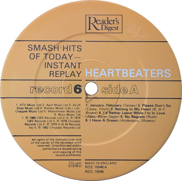 Smash Hits Of Today - Instant Replay | Near Mint (NM) Near Mint (NM)-