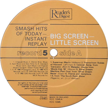 Smash Hits Of Today - Instant Replay | Near Mint (NM) Near Mint (NM)-