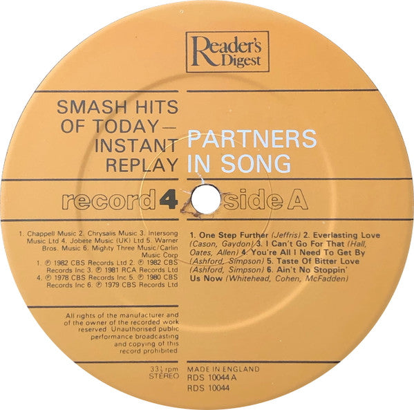 Smash Hits Of Today - Instant Replay | Near Mint (NM) Near Mint (NM)-