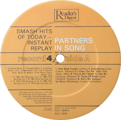 Smash Hits Of Today - Instant Replay | Near Mint (NM) Near Mint (NM)-