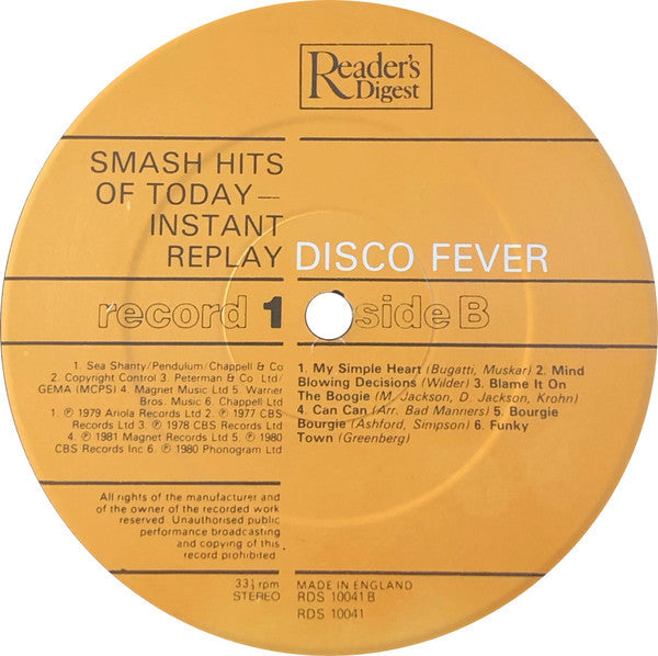 Smash Hits Of Today - Instant Replay | Near Mint (NM) Near Mint (NM)-