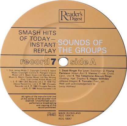 Smash Hits Of Today - Instant Replay | Near Mint (NM) Near Mint (NM)-