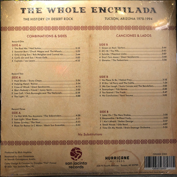 Various - The Whole Enchilada: The History Of Desert Rock Tucson, Az 1978-1994 | Mint (M) Mint (M)-