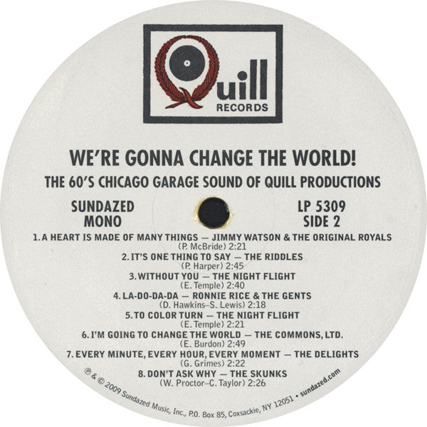 We're Gonna Change The World! (The 60's Chicago Garage Sound Of Quill Productions) | Mint (M) Mint (M)-