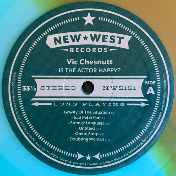 Is The Actor Happy? (SEAGLASS & GOLD SPLIT VINYL) | Mint (M) Mint (M)-