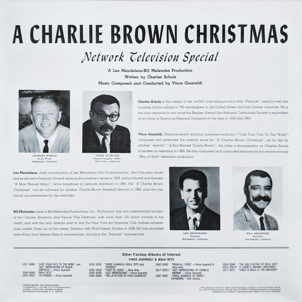 Vince Guaraldi A Charlie Brown Christmas Craft Recordings, Fantasy LP, Album, RE, 180 Mint (M) Mint (M)-